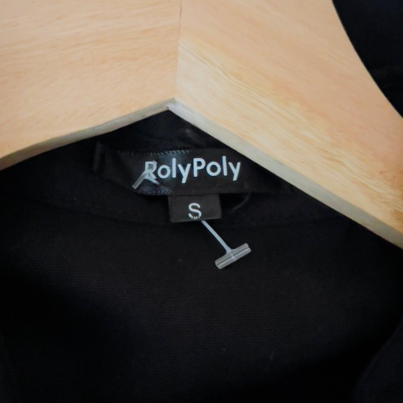 Black Pleated Long Sleeve Shirt Dress - Picture 10 of 11